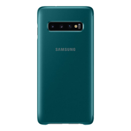 Оригінальний чохол Samsung Clear View Cover для Samsung Galaxy S10 green (EF-ZG973CGEGRU)
