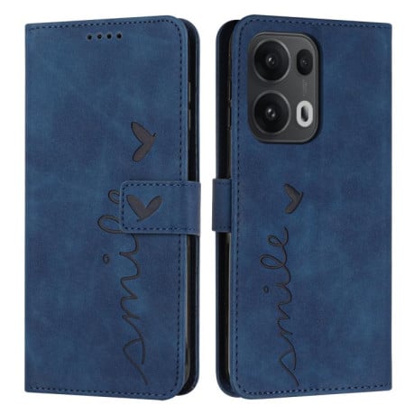 Чохол-книжка Retro Skin Feel Amile для OPPO Reno13 Pro - синій