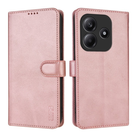 Чехол-книжка AZNS Skin Feel Calf Texture для Xiaomi Redmi Note 14 5G - розовое золото