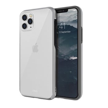 Оригинальный чехол UNIQ etui Vesto Hue на iPhone 11 Pro Max - прозрачно-серебристый