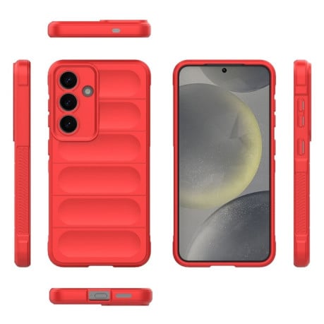 Силіконовий чохол Magic Flannel для Samsung Galaxy S25 5G - червоний