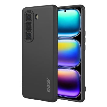 Силиконовый чехол ENKAY Liquid Silicone на Infinix Hot 50 Pro+ 4G - черный