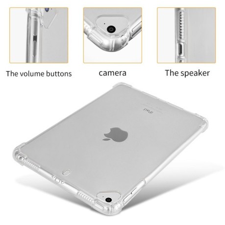 Противоударный прозрачный силиконовый чехол Full Thicken Corners на iPad Air 2019 / Pro 10.5 -черный