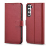 Кожаный чехол-книжка iCarer Haitang для Samsung Galaxy S22 - красный