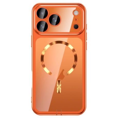 Чохол Plating Paint з MagSafe та захистом камери на iPhone 17 Pro - помаранчевий
