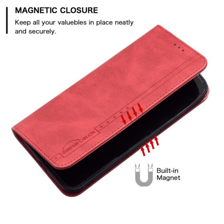 Чехол-книжка RFID Blocking на Samsung Galaxy A04 4G - красный
