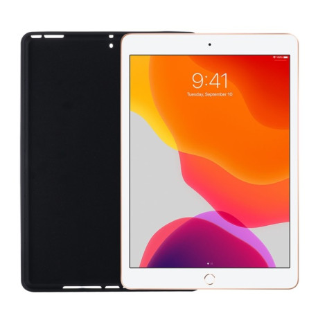 Противоударный чехол Solid Color Liquid Silicone для iPad 10.2 2019/2020/2021 / Pro 10.5 / Air 10.5 - черный