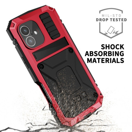 Протиударний чохол R-JUST Life Waterproof для iPhone 16 - червоний
