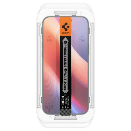 Комплект захисного скла Spigen Glas.Tr EZ Fit для iPhone 16 Pro Max - Black