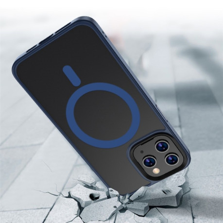 Противоударный чехол mocolo Shanxi Dragon (Magsafe) для iPhone 13 Pro Max - синий
