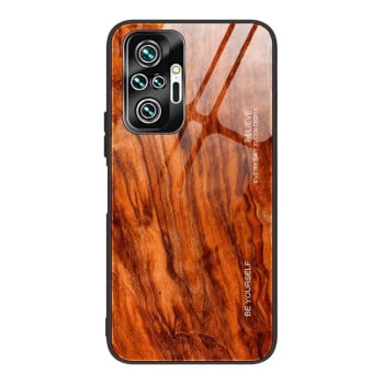 Протиударний чохол Wood Grain Glass на Xiaomi Redmi Note 10 Pro / Note 10 Pro Max - M06