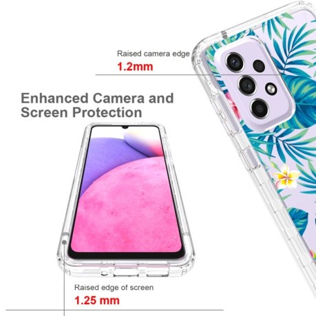 Чохол протиударний Transparent Painted для Samsung Galaxy A33 - Banana Leaf