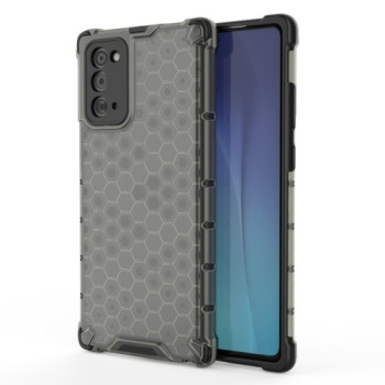Противоударный чехол Honeycomb на Samsung Galaxy Note 20 - черный