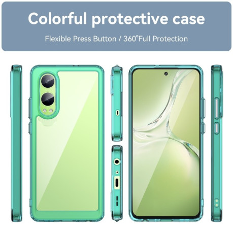 Протиударний чохол Colorful Acrylic Series для OnePlus Nord CE4 Lite - синій