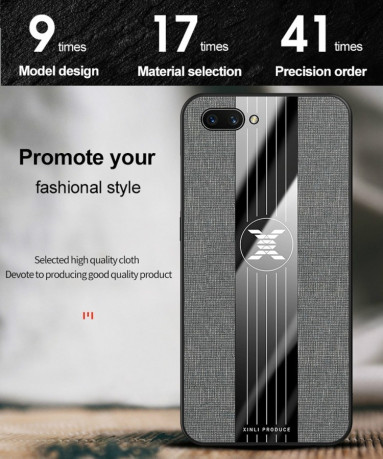 Чохол протиударний XINLI Stitching Cloth на OPPO A3 - чорний