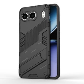 Противоударный чехол Punk Armor с подставкой на OnePlus Nord 4 5G Global - черный