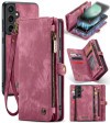 Чохол-гаманець CaseMe 008 Series Zipper Style для Samsung Galaxy S23 FE - червоний