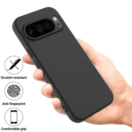 Силиконовый чехол Solid Color Liquid Silicone на Google Pixel 10 Pro XL - черный