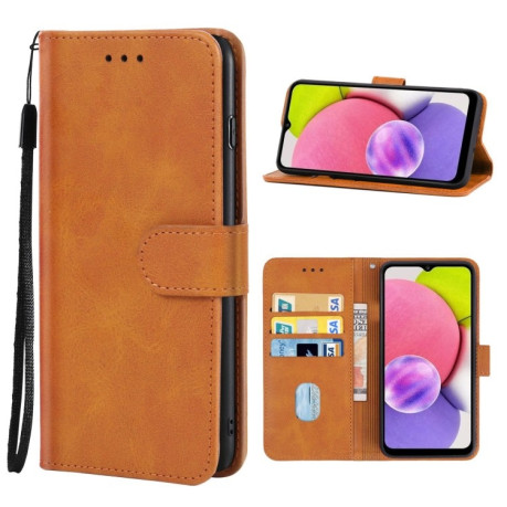 Чехол-книжка EsCase для Samsung Galaxy A04s Leather Phone Case - коричневый