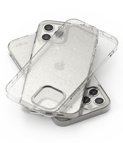 Оригинальный чехол Ringke Air на iPhone 12 / iPhone 12 Pro - glitter transparent