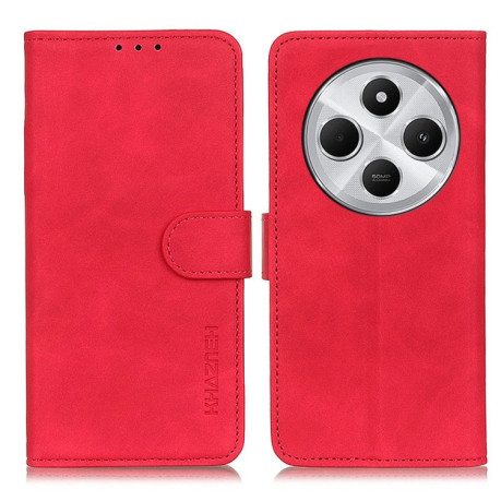 Чехол-книжка KHAZNEH Cowhide Texture на Xiaomi Redmi 14C 4G/Poco C75/Redmi A4 5G - красный