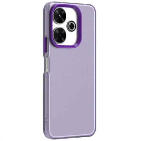 Противоударный чехол Candy Series для Xiaomi Poco M6 4G - фиолетовый