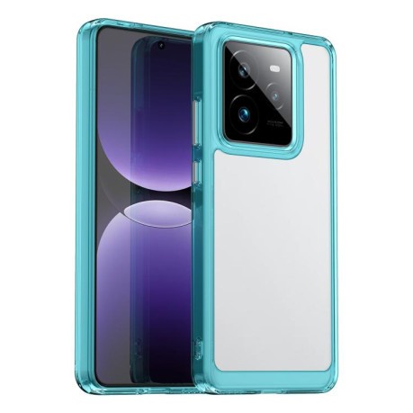 Противоударный чохол Colorful Acrylic Series для Realme GT 7 Pro - синий