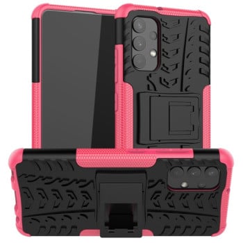 Протиударний чохол Tire Texture на Samsung Galaxy A32 4G - рожевий