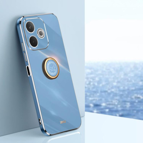 Чохол протиударний XINLI Straight Edge with Ring Holder для OPPO A5 Pro 5G Global - синій