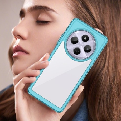 Противоударный чехол Colorful Acrylic Series для Xiaomi Redmi 14C 4G/Poco C75/Redmi A4 5G - синий