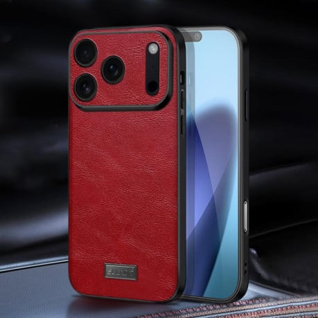 Чехол SULADA гибрид Handmade на iPhone 17 Pro Max - красный