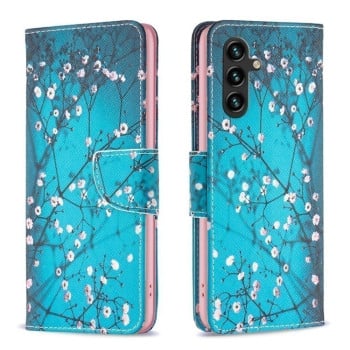 Чехол-книжка Colored Drawing Pattern для Samsung Galaxy A56 5G - Blossom