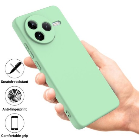 Силіконовий чохол Solid Color Liquid Silicone на Xiaomi Poco F7 Pro - зелений