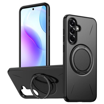 Ударостійкий чохол Kalebol з MagSafe і підставкою на Samsung Galaxy A27 5G — чорний