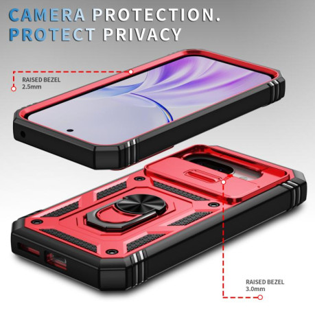 Протиударний чохол Sliding Camshield для Google Pixel 9a - Red+Black