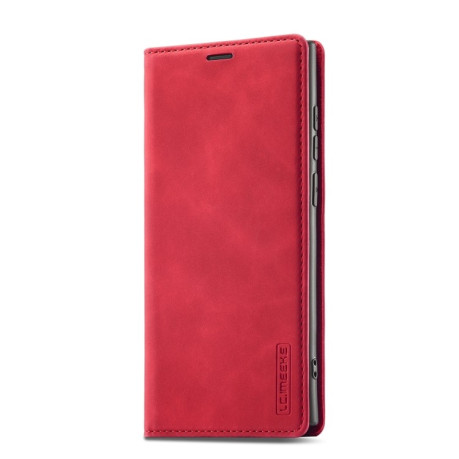 Чехол-книжка LC.IMEEKE Soft для Samsung Galaxy S22 Ultra - красный