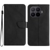 Чохол-книжка Stitching Embossed Leather на Xiaomi 17T Pro 5G — чорний