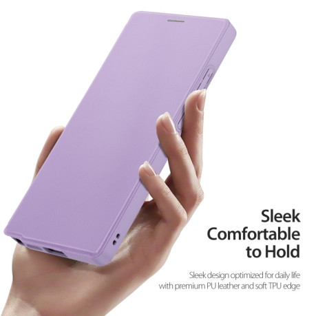 Чохол-книжка DUX DUCIS Skin X Pro Series Magsafe  для Samsung Galaxy S25 Ultra 5G - фіолетовий