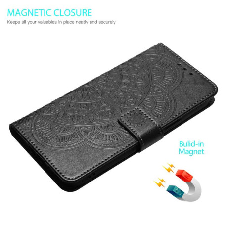Чохол-книжка Flower Embossed Leather Xiaomi Redmi Note 14 4G 164.48mm - чорний