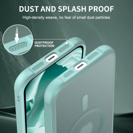 Чехол противоударный MagSafe Magnetic для iPhone 15 - синий