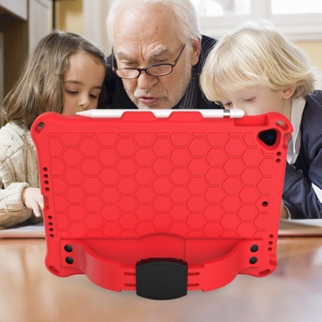 Противоударный чехол Honeycomb Design на  iPad Pro 10.5/Air 2019 - красный