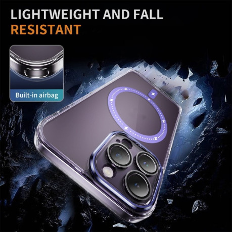 Чохол Airbag Shockproof MagSafe Phone Case для iPhone 15 - фіолетовий