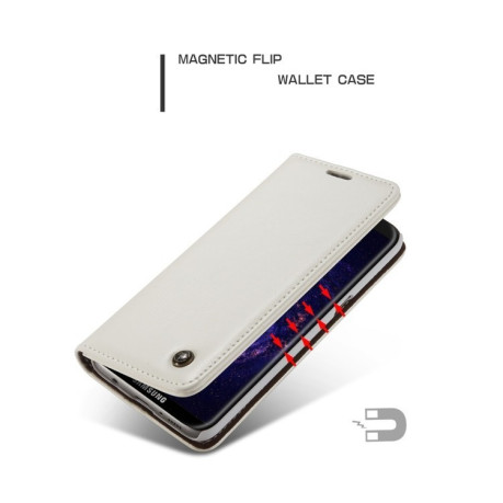 Кожаный чехол- книжка CaseMe-003 Business Style Crazy Horse Texture со встроенным магнитом на Samsung Galaxy S8/G950- белый