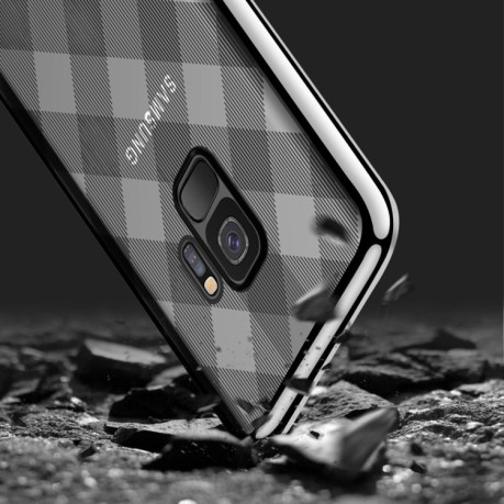 Чехол SULADA Plating Radium Carving на Samsung Galaxy S9 plus - серебреный
