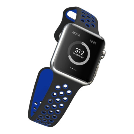 Ремешок Sport Edition для Apple Watch 49mm / 45mm / 44mm / 42mm - черно-синий