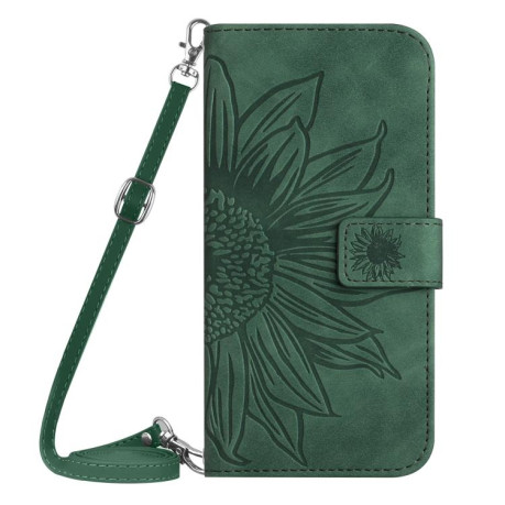 Чехол-книжка Skin Feel Sun Flower для Motorola Edge 60 5G - зеленый