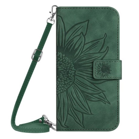 Чехол-книжка Skin Feel Sun Flower для Motorola Moto G86 5G - зелений