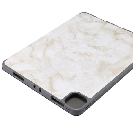 Чохол-книжка Three-fold Marble Texture для iPad Pro 11 2020 / 2018 - бежевий