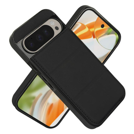 Протиударний чохол Tri-fold Holder Leather Phone Case with Card Slot для Google Pixel 9 / 9 Pro - чорний