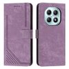 Чехол-книжка Skin Feel Stripe Pattern на Xiaomi Redmi Note 15 4G / 5G /Poco M8  — фиолетовый